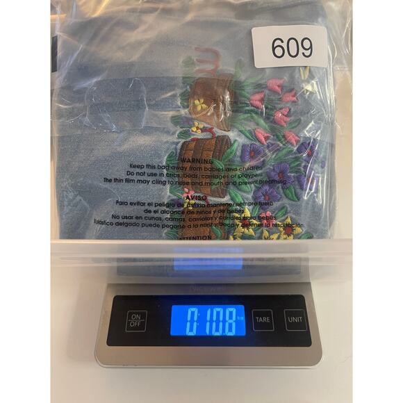 Just My Size Denim Flowers Plants Floral Embroidered Button Down Top Size 22/24 - Picture 8 of 8